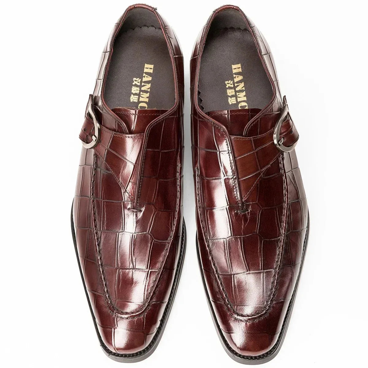 Breathable Genuine Leather Lace-Up Business Shoes for Men - Allen-Fitness