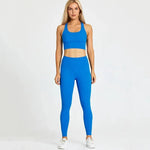 Women Training Gym Sports Bra Leggings 2 Piece Fitness Clothing Wear Yoga Sets - Allen-Fitness