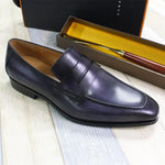 Slip-On Loafers for Men - Premium Leather Shoes (Weddings, Formal Events) - Allen-Fitness