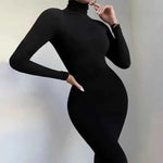 Fall Solid Long Sleeves yoga Rompers Women Ladies jogging wear new style One Piece stretch bodycon Jumpsuit - Allen-Fitness