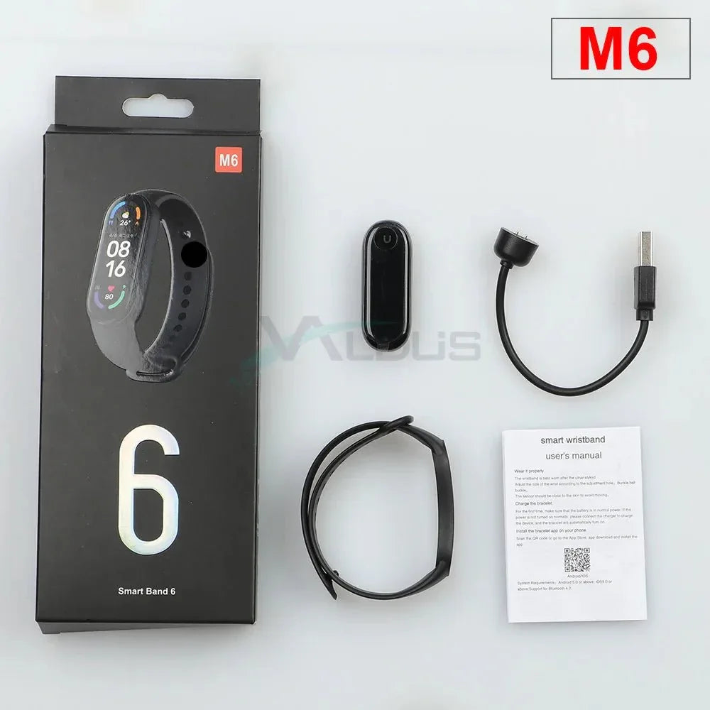 Valdus M6 Fitness Wristband with Sport Smart Watch 6 Band - Allen-Fitness