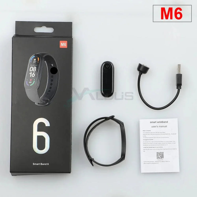 Valdus M6 Fitness Wristband with Sport Smart Watch 6 Band - Allen-Fitness