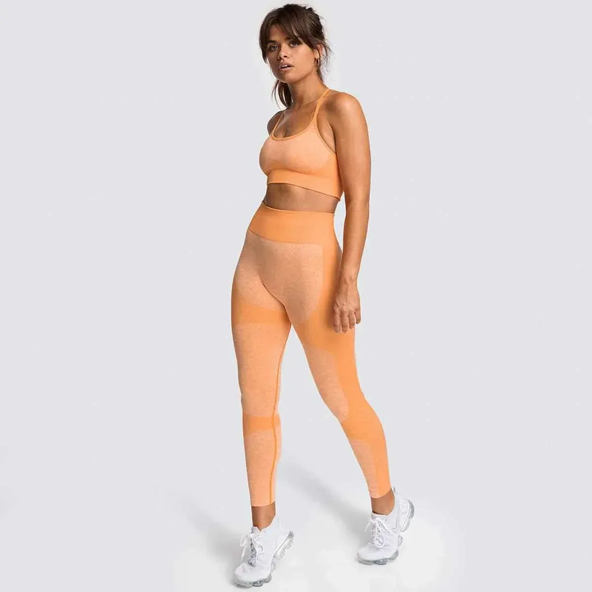 Womens Fitness Leggings - Seamless Workout Gym Sports Yoga Sets - Allen-Fitness