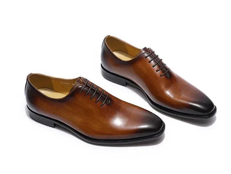 Genuine leather men dress shoes & oxford shoes fashion high quality gentleman shoes for business and party - Allen-Fitness