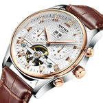 Top Brand Luxury Men's Watches - Waterproof Sport Automatic Mechanical Tourbillon Hollow Out Watch - Allen-Fitness