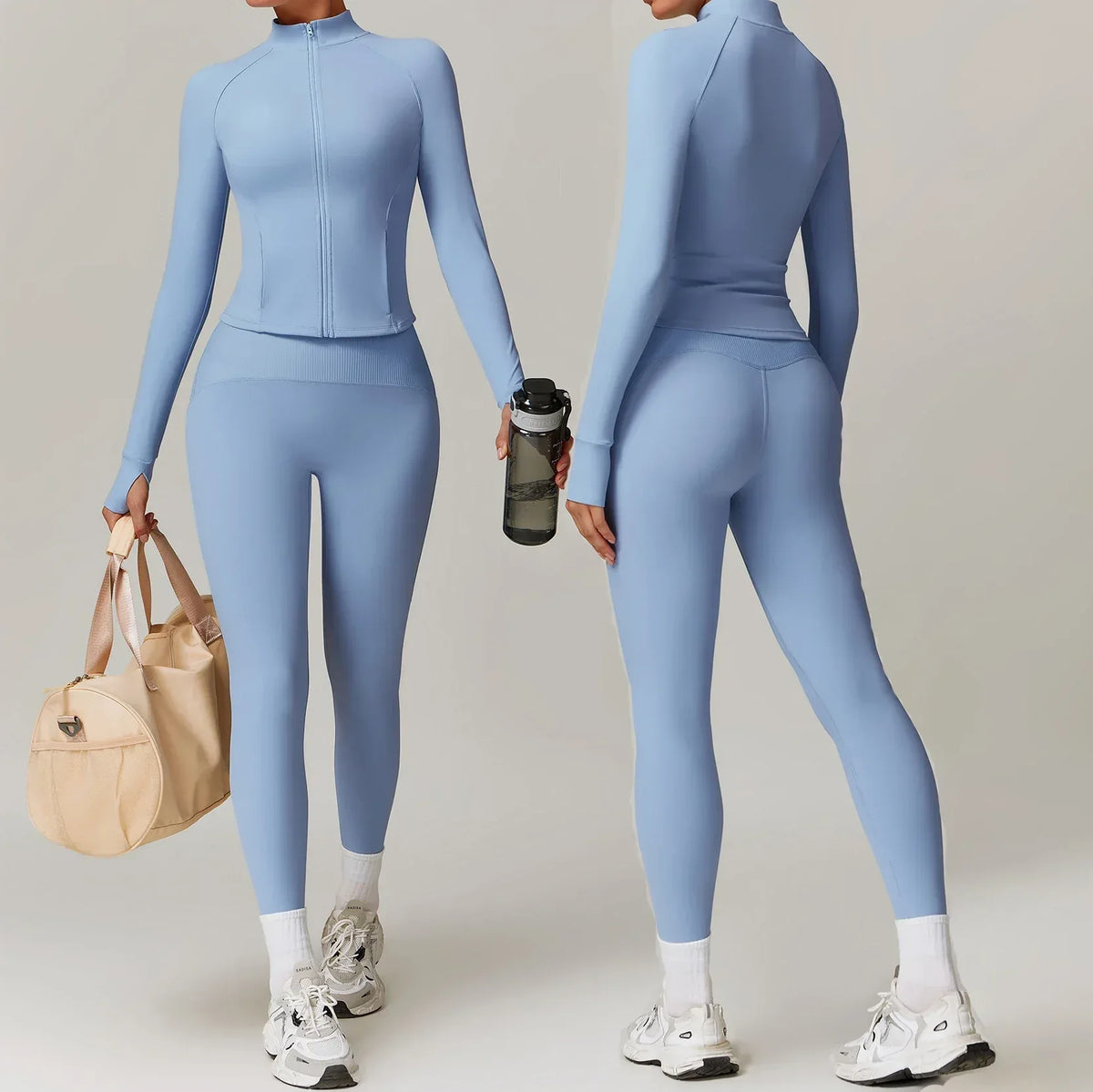 Women’s Leggings & Sportswear Set – Quick Dry, Workout & Athleisure Outfit - Allen-Fitness