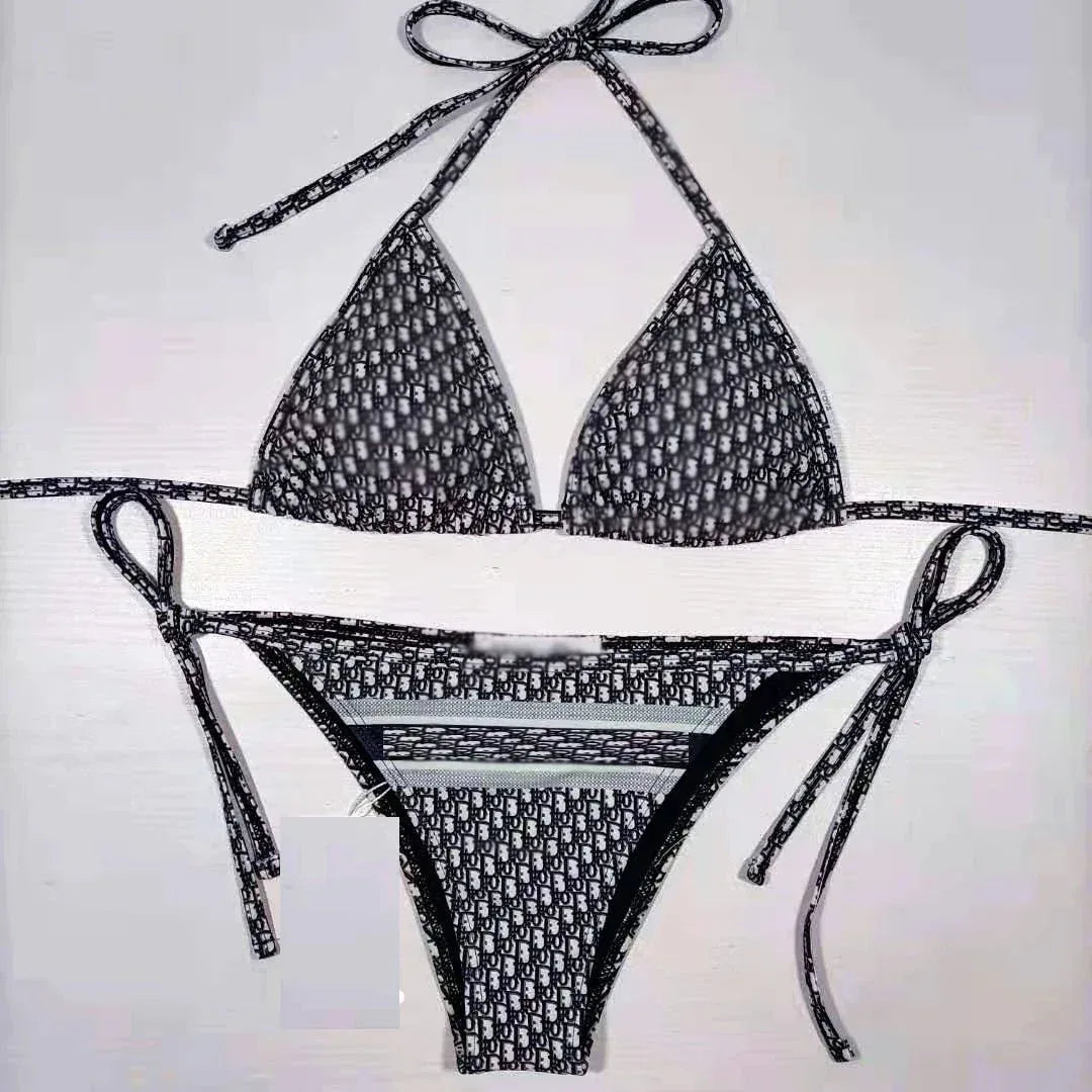 Luxury Designer Swimsuit with Captivating Letter Print - Allen-Fitness