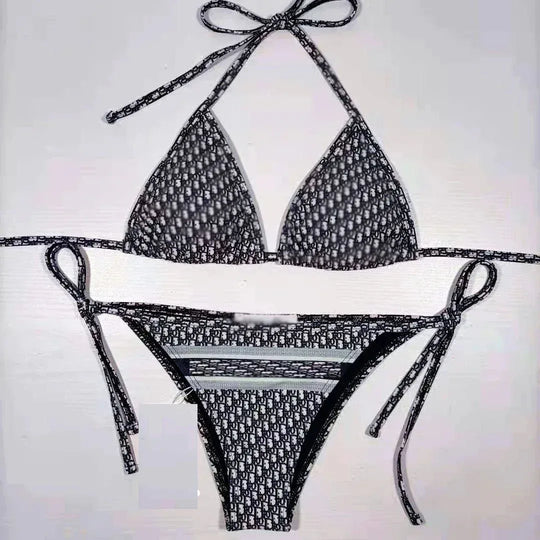 Luxury Designer Swimsuit with Captivating Letter Print - Allen-Fitness