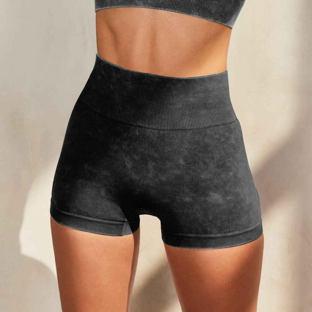 women workout zipper long sleeve tops suit halter sport bra and shorts 5 piece yoga leggings set - Allen-Fitness
