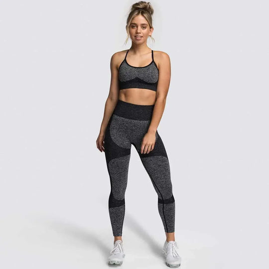 Womens Fitness Leggings - Seamless Workout Gym Sports Yoga Sets - Allen-Fitness