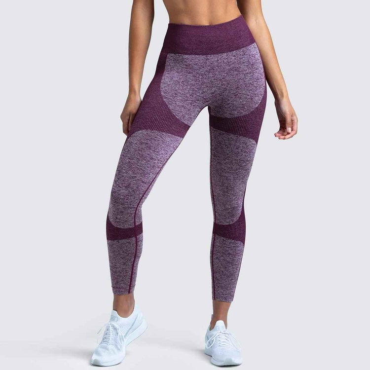 2 Piece Set Seamless Gym Wear Leggings for Women with Breathable Yoga Bra - High Quality Activewear - Allen-Fitness