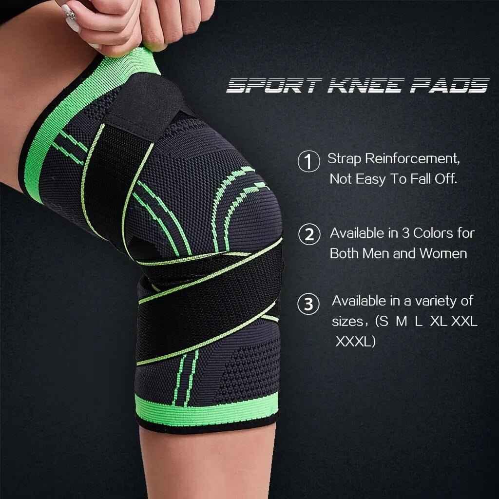 WorthWhile 1PC Sports Knee Pad - Elastic Support for Basketball & Volleyball - Allen-Fitness