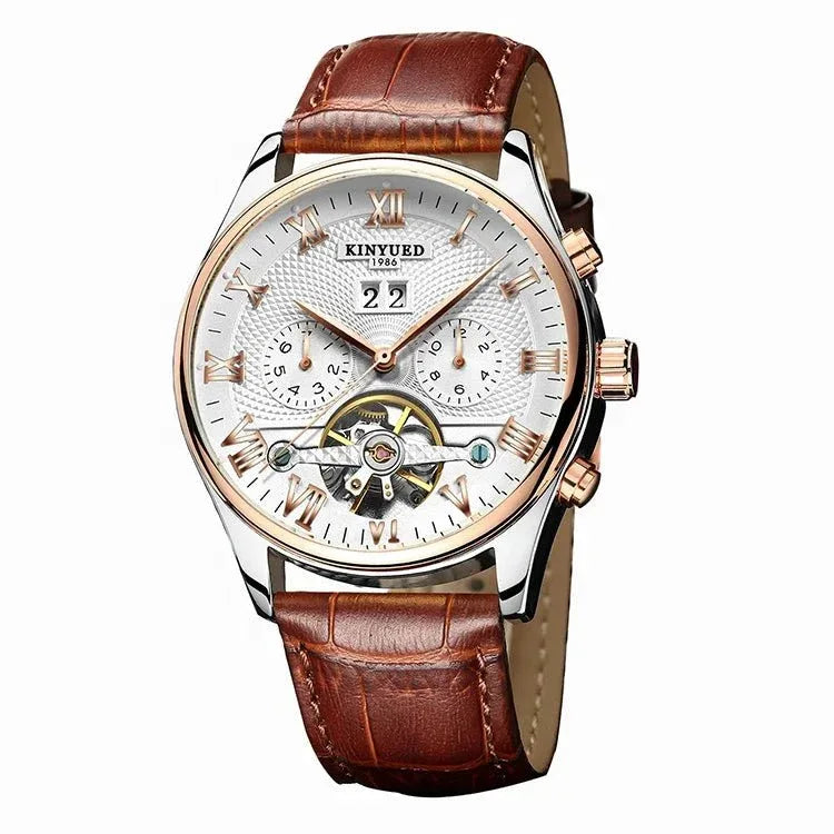 Top Brand Luxury Men's Watches - Waterproof Sport Automatic Mechanical Tourbillon Hollow Out Watch - Allen-Fitness