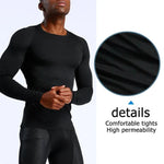 Long Sleeve Gymwear Men's T-shirt | Fitness Sportswear - Allen-Fitness