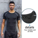 Mens Gym Tank Top - High-Quality Spandex Compression Sport Running Shirt - Allen-Fitness