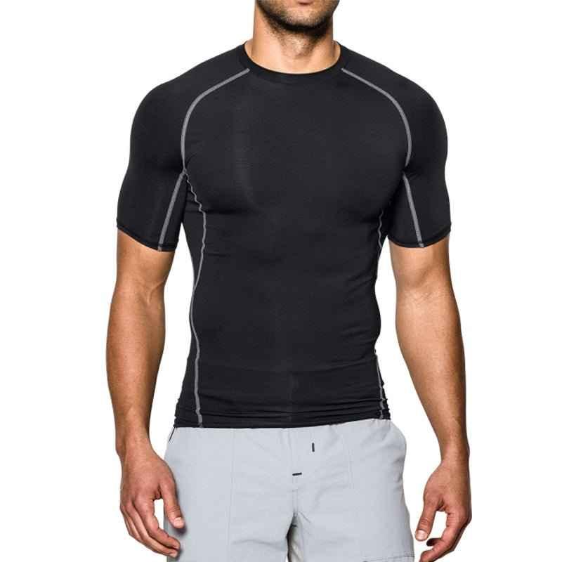 Mens Gym Tank Top - High-Quality Spandex Compression Sport Running Shirt - Allen-Fitness