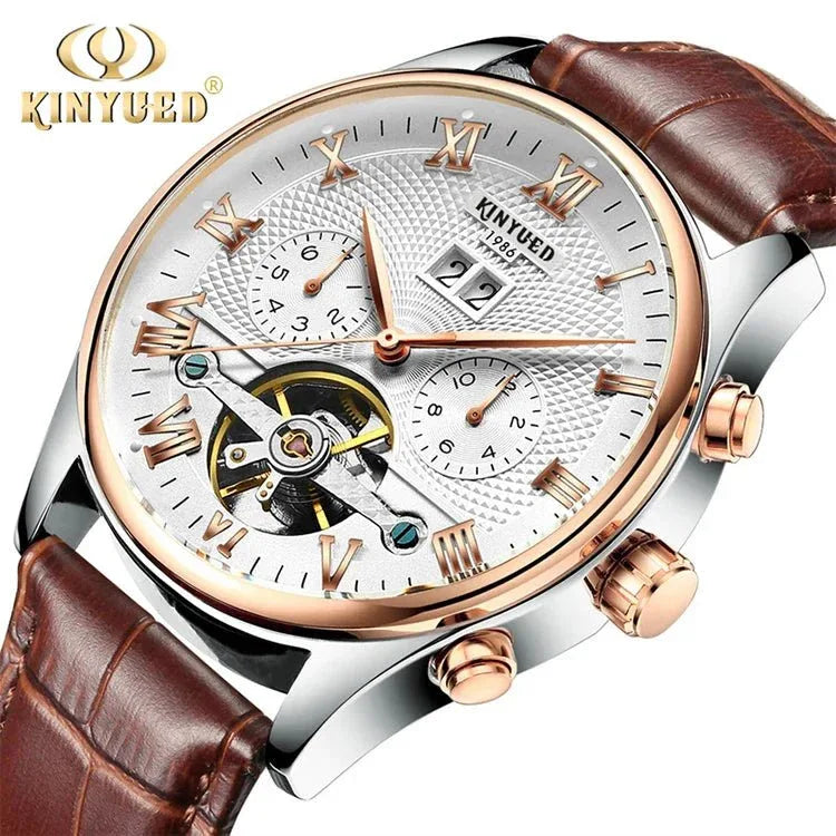 Top Brand Luxury Men's Watches - Waterproof Sport Automatic Mechanical Tourbillon Hollow Out Watch - Allen-Fitness