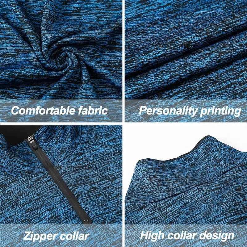 Slim Fit Men's Long Sleeve Quick Dry T-Shirt for Outdoor Jogging - T-shirt Gym Tops Sportswear - Allen-Fitness