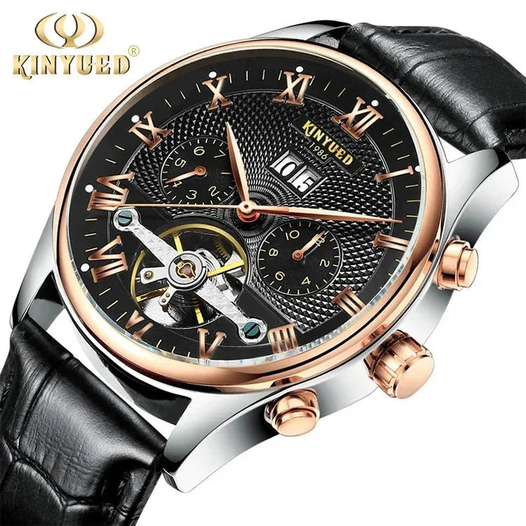 Top Brand Luxury Men's Watches - Waterproof Sport Automatic Mechanical Tourbillon Hollow Out Watch - Allen-Fitness