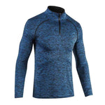 Slim Fit Men's Long Sleeve Quick Dry T-Shirt for Outdoor Jogging - T-shirt Gym Tops Sportswear - Allen-Fitness
