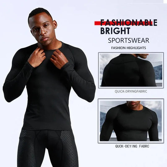 Long Sleeve Gymwear Men&
