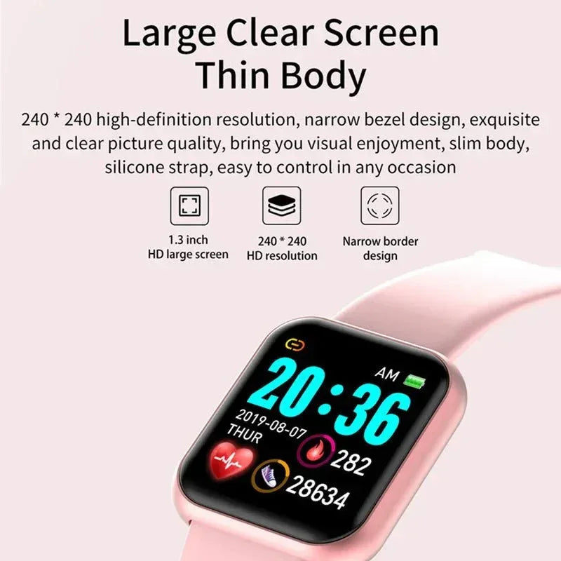 D20 smartwatch Y68 relogio montre reloj inteligente Sport Fitness Band Waterproof Wearable Devices Android Smart Watch - Allen-Fitness