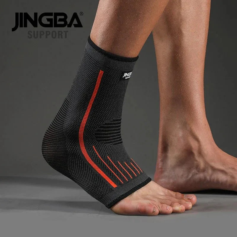JINGBA High Elastic Compression Ankle Guard - Support Brace for Sports Injury Prevention - Allen-Fitness
