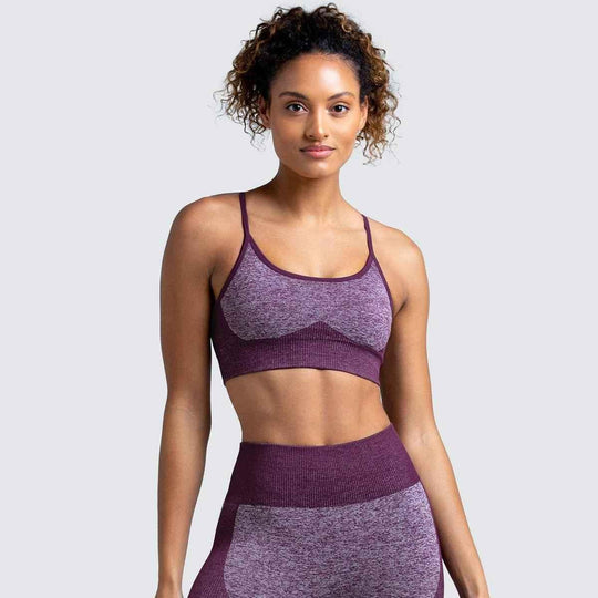2 Piece Set Seamless Gym Wear Leggings for Women with Breathable Yoga Bra - High Quality Activewear - Allen-Fitness
