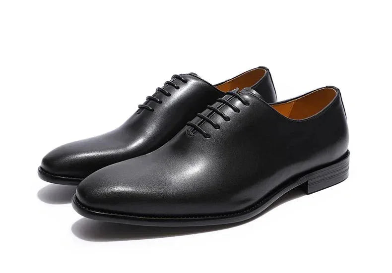 Genuine leather men dress shoes & oxford shoes fashion high quality gentleman shoes for business and party - Allen-Fitness