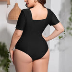 Women's Plus Size One-Piece Swimsuit - Stylish and Flattering Design - Allen-Fitness