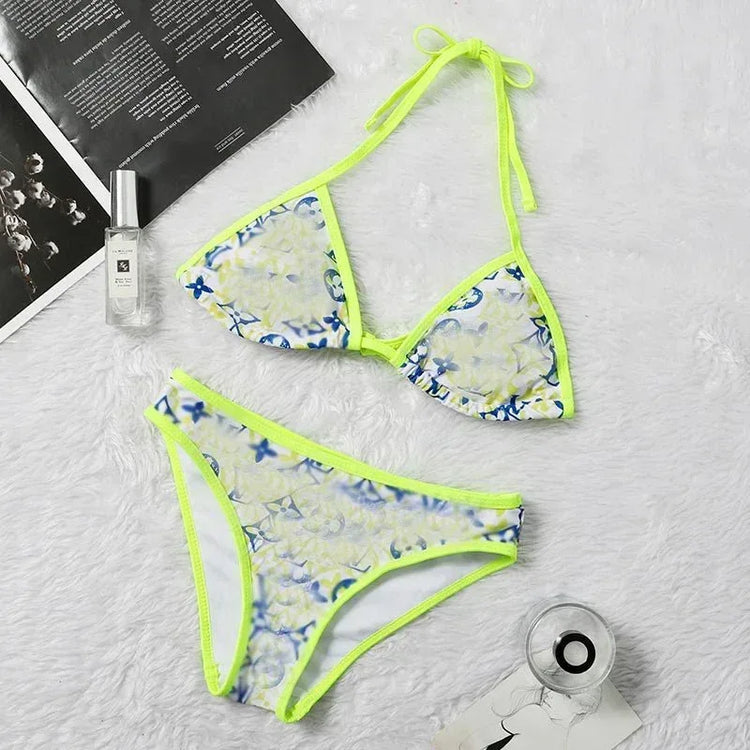 Luxury Designer Swimsuit with Captivating Letter Print - Allen-Fitness