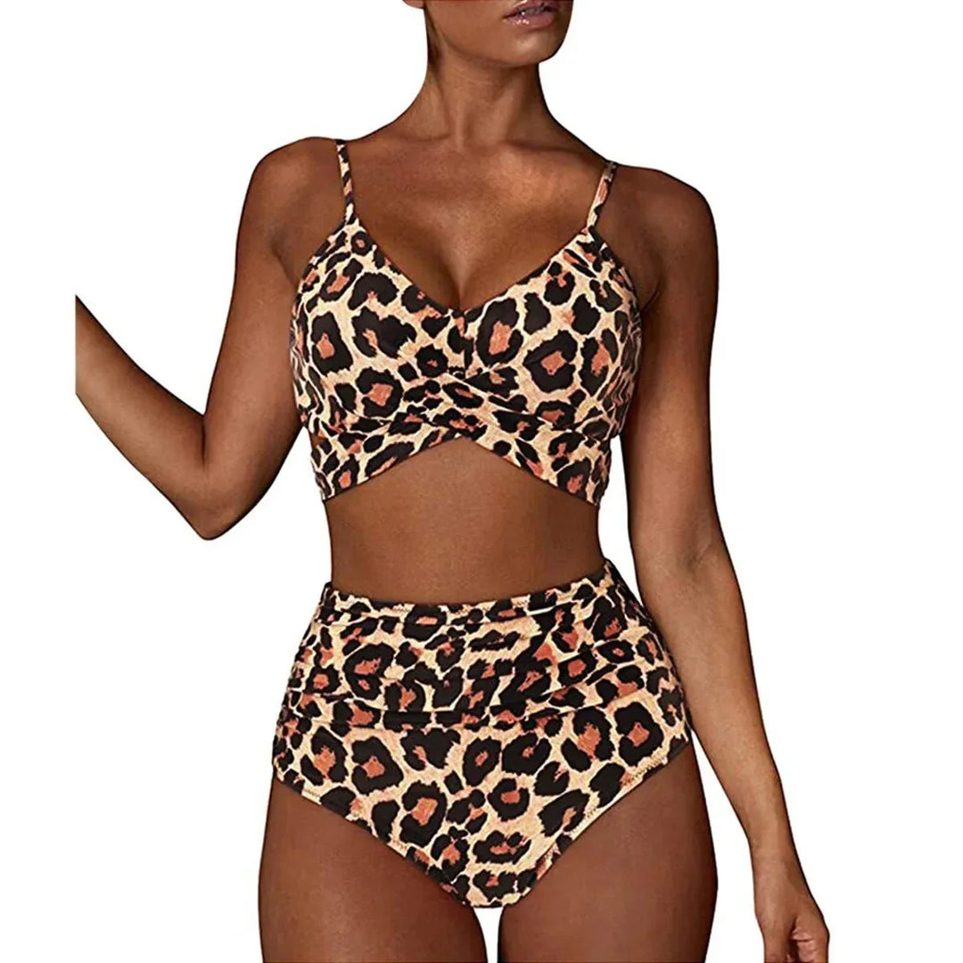 Women Beach Wear Suit Wrap Bikini Set Push Up High Waisted Swimsuit 2 Piece Swimsuits - Allen-Fitness