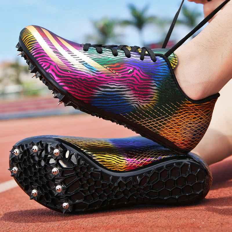 Adult Track and Field Sprinting Long Jump running Spikes nail Shoes Sport Sneaker - Allen-Fitness