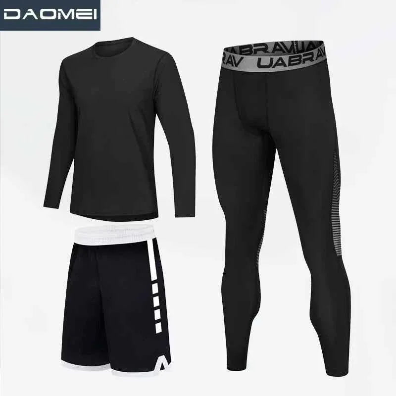 High Elastic Sportswear Compression Tracksuit for Men - Allen-Fitness