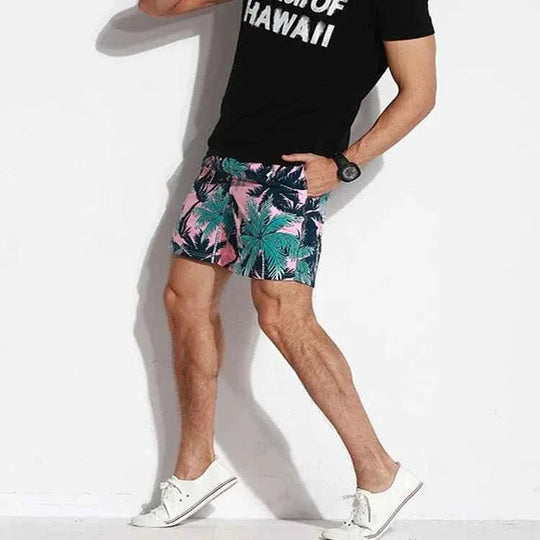 Quick Dry Swimming Trunks for Men - Xiamen Swim Printed Board Shorts - Allen-Fitness