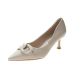 Women Pointed Toe Heeled Pumps Casual Ladies Office Dress Shoes - Allen-Fitness