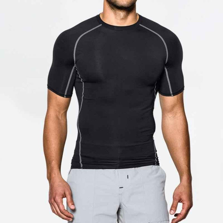 Mens Gym Tank Top - High-Quality Spandex Compression Sport Running Shirt - Allen-Fitness