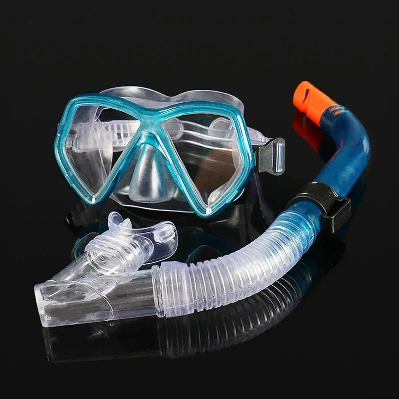 Kids Dive Set: Swimming Goggles, Dive Mask & Snorkel Tube Kit - Allen-Fitness