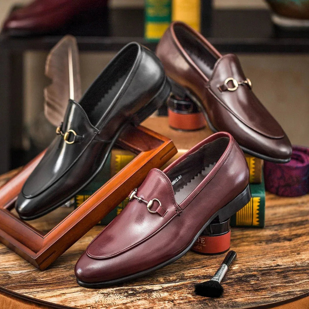 Brand new design men dress shoes genuine leather loafers - Allen-Fitness