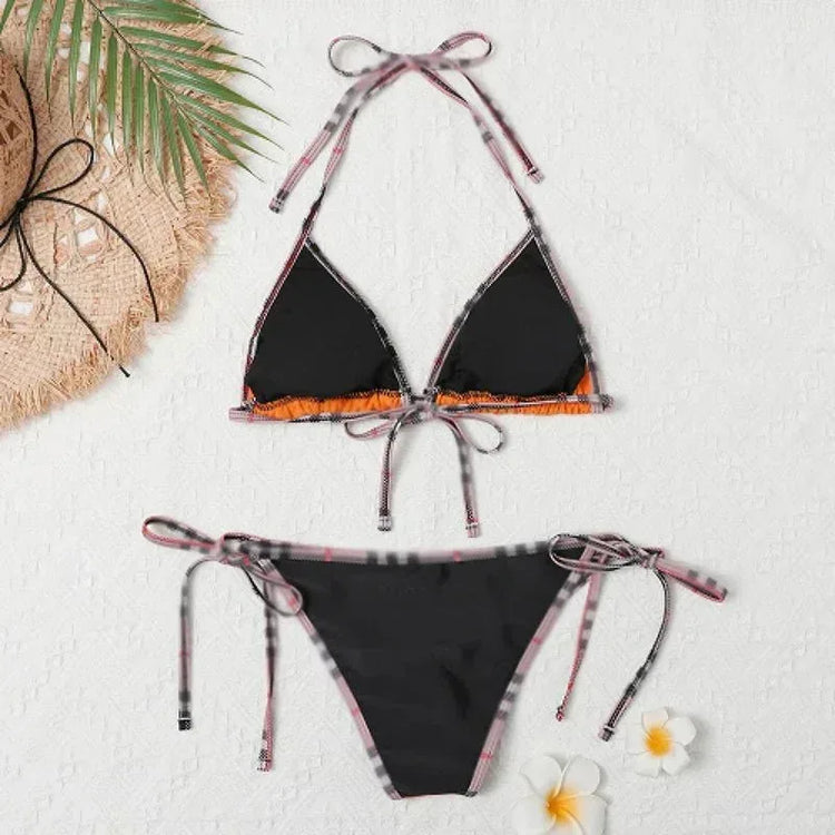 Luxury Designer Swimsuit with Captivating Letter Print - Allen-Fitness