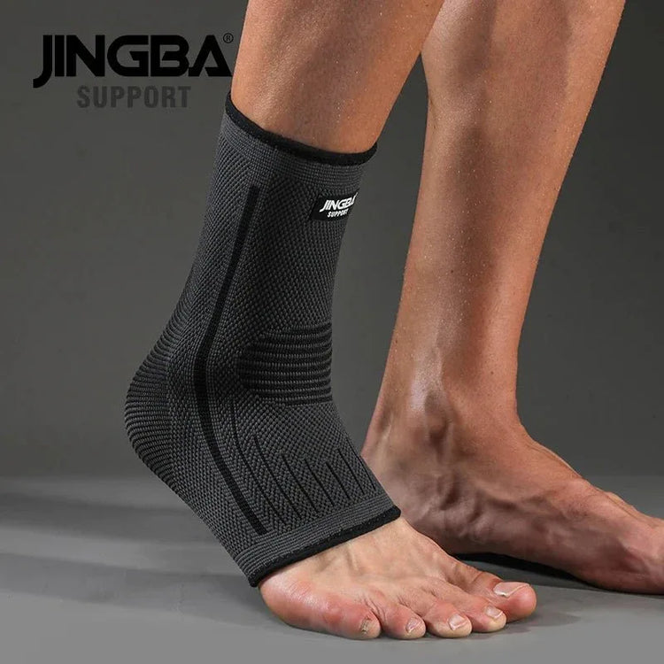 JINGBA High Elastic Compression Ankle Guard - Support Brace for Sports Injury Prevention - Allen-Fitness