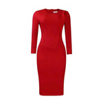 Spring Dresses Women Elegant Slim Long Sleeve Dresses For Women Clothing Office Dress For Women - Allen-Fitness