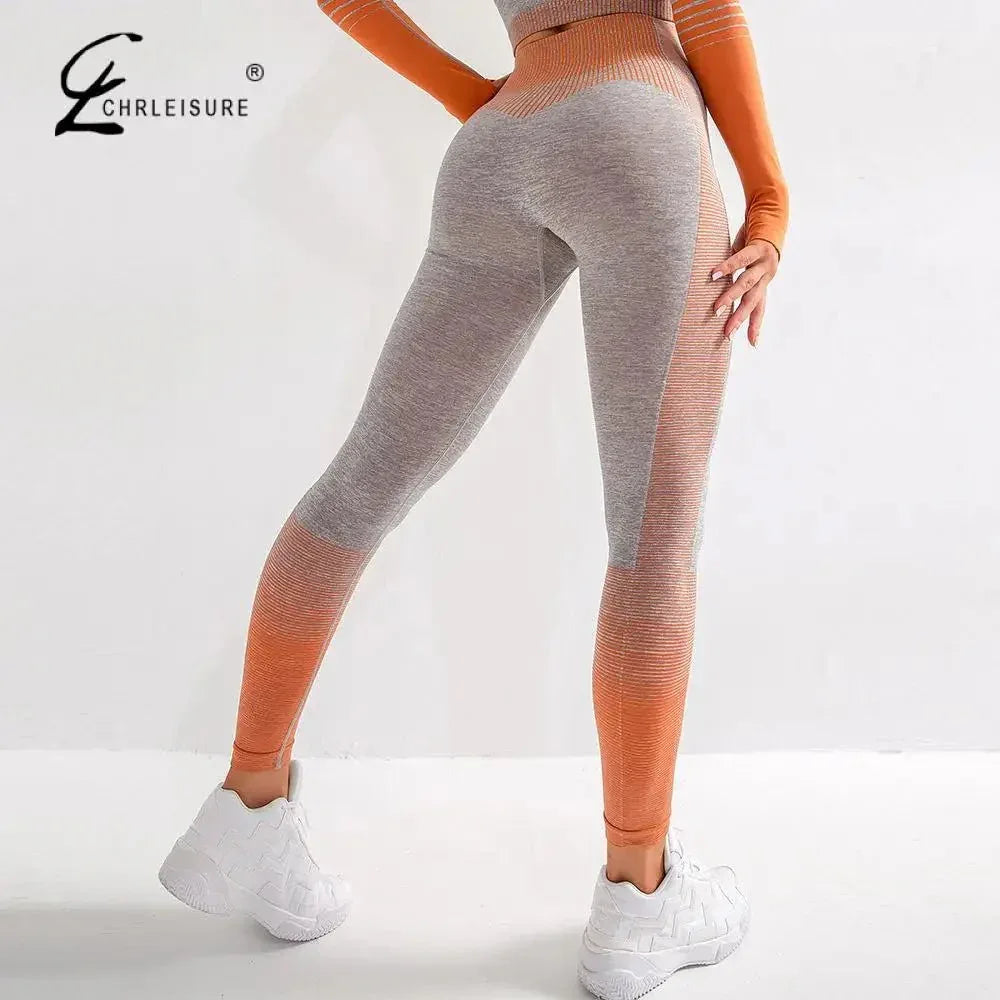 High Waist Workout Leggings for Women - Sexy Push Up, Seamless, Ankle-Length - Allen-Fitness
