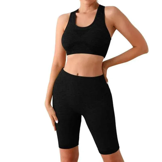 Seamless Women Push Up Scrunch Short Butt Lift Panties Wear Yoga Bra Gym High Waist Fitness Workout Leggings Yoga Set - Allen-Fitness