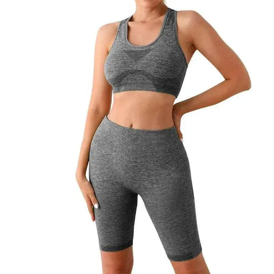 Seamless Women Push Up Scrunch Short Butt Lift Panties Wear Yoga Bra Gym High Waist Fitness Workout Leggings Yoga Set - Allen-Fitness