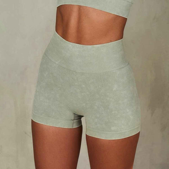 women workout zipper long sleeve tops suit halter sport bra and shorts 5 piece yoga leggings set - Allen-Fitness