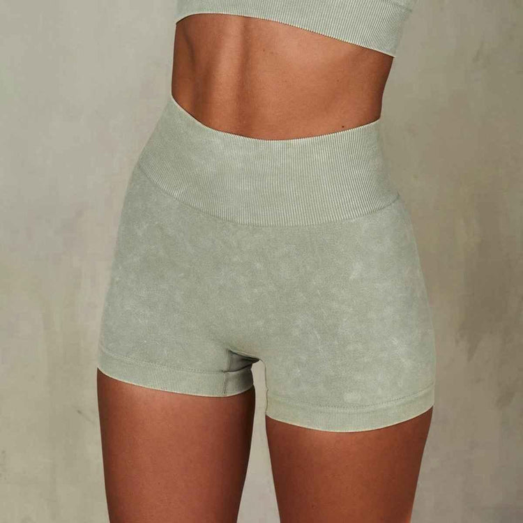 women workout zipper long sleeve tops suit halter sport bra and shorts 5 piece yoga leggings set - Allen-Fitness