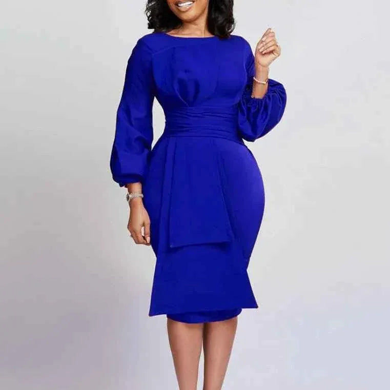 Latest Design Spring And Autumn Bodycon Pencil Dress For Ladies Office Dresses Women Formal Dresses - Allen-Fitness