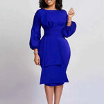 Latest Design Spring And Autumn Bodycon Pencil Dress For Ladies Office Dresses Women Formal Dresses - Allen-Fitness