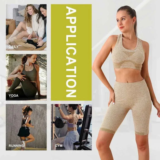 Seamless Women Push Up Scrunch Short Butt Lift Panties Wear Yoga Bra Gym High Waist Fitness Workout Leggings Yoga Set - Allen-Fitness